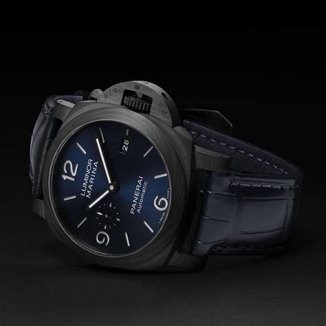 panerai luminor marina carbotech blu notte|panerai luminor marina dial.